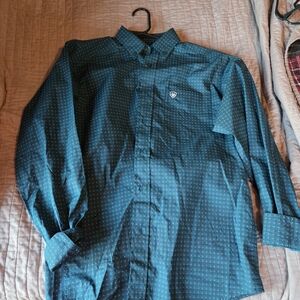 Ariat Teal Casual Button-Down Shirt